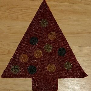 Beaded Christmas Tree Decor